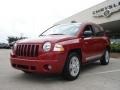 2010 Inferno Red Crystal Pearl Jeep Compass Latitude 4x4  photo #7