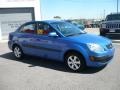 2009 Sapphire Blue Kia Rio LX Sedan  photo #3