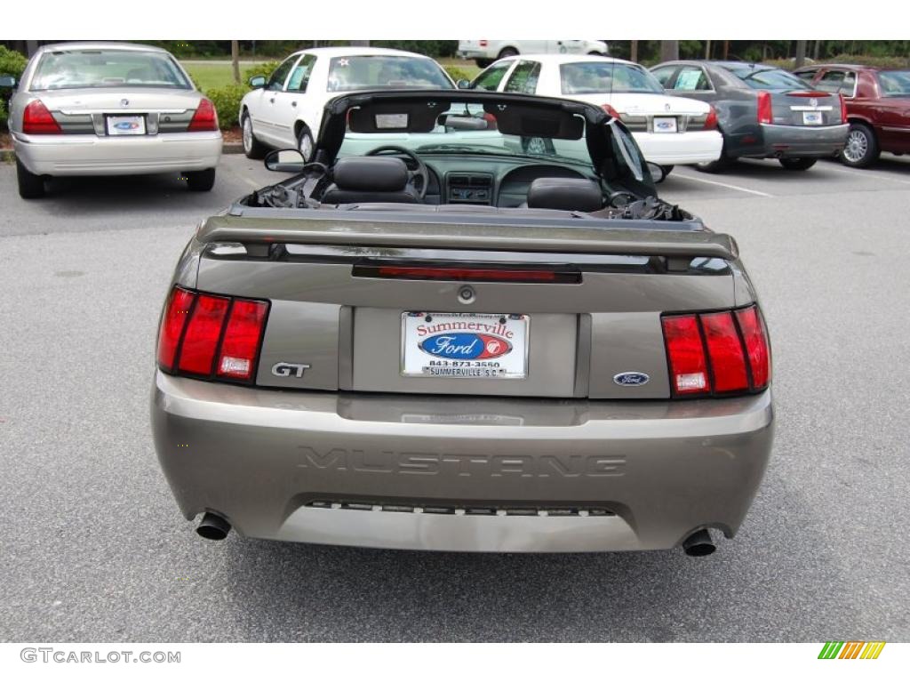 2002 Mustang GT Convertible - Mineral Grey Metallic / Dark Charcoal photo #17