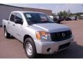 2009 Radiant Silver Nissan Titan XE Crew Cab  photo #1