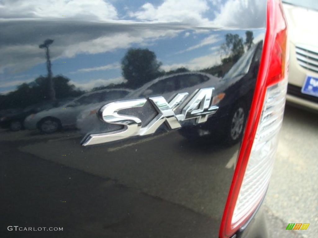 2008 SX4 Crossover AWD - Black Pearl Metallic / Black photo #24