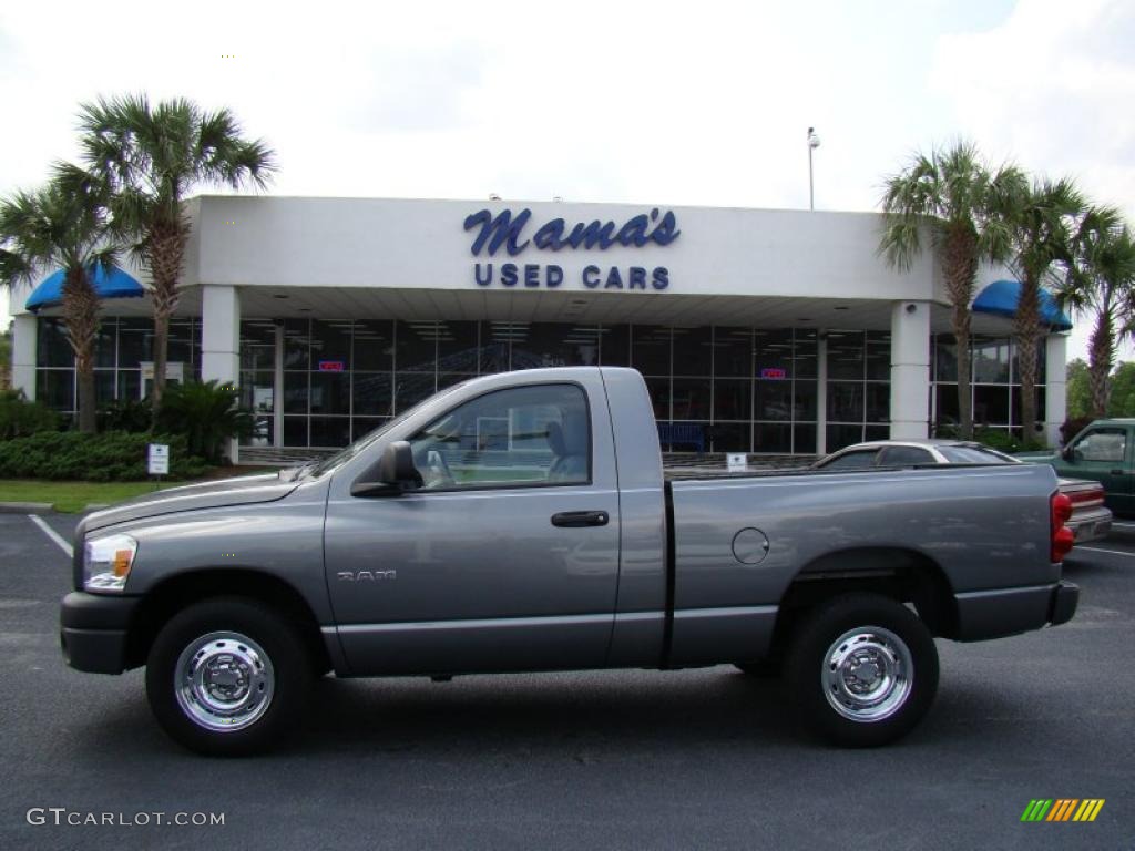 2008 Ram 1500 ST Regular Cab - Mineral Gray Metallic / Medium Slate Gray photo #1