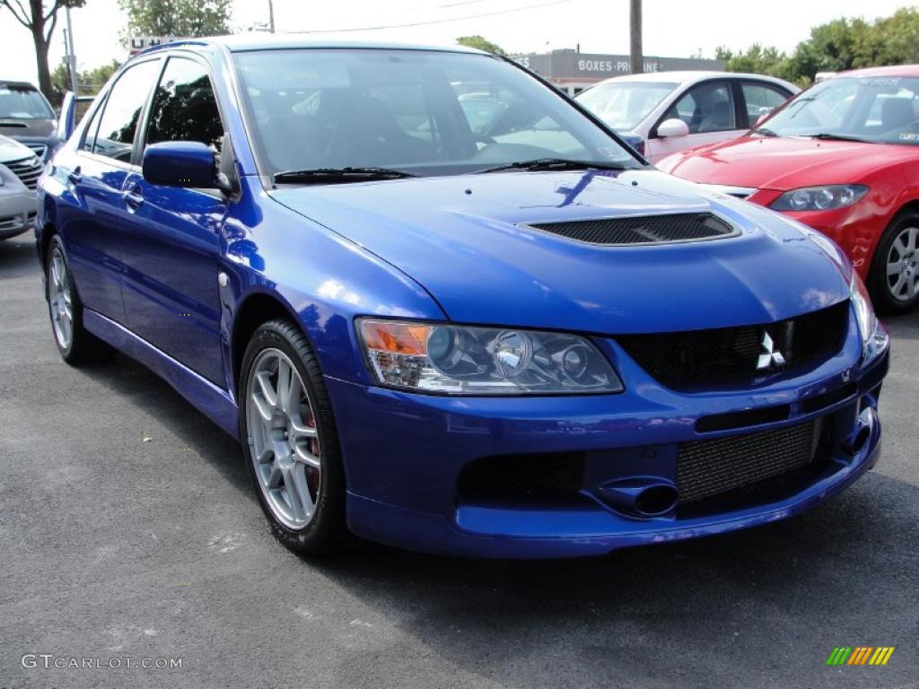 2006 Lancer Evolution IX - Electric Blue / Black Alcantara photo #1