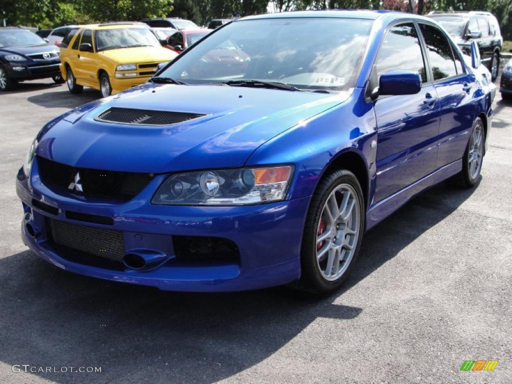 2006 Lancer Evolution IX - Electric Blue / Black Alcantara photo #3