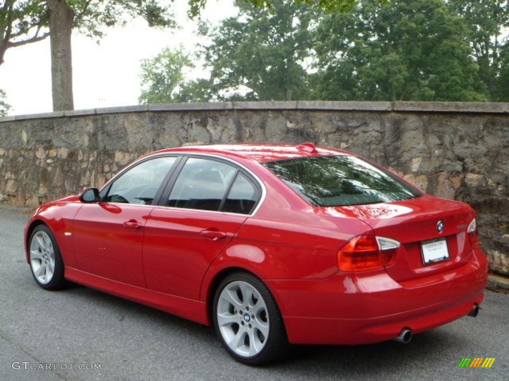 2007 3 Series 335i Sedan - Crimson Red / Black photo #4