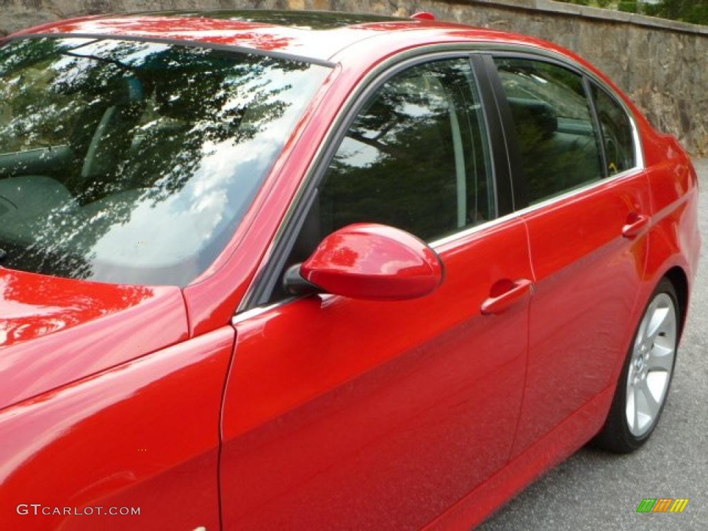 2007 3 Series 335i Sedan - Crimson Red / Black photo #8