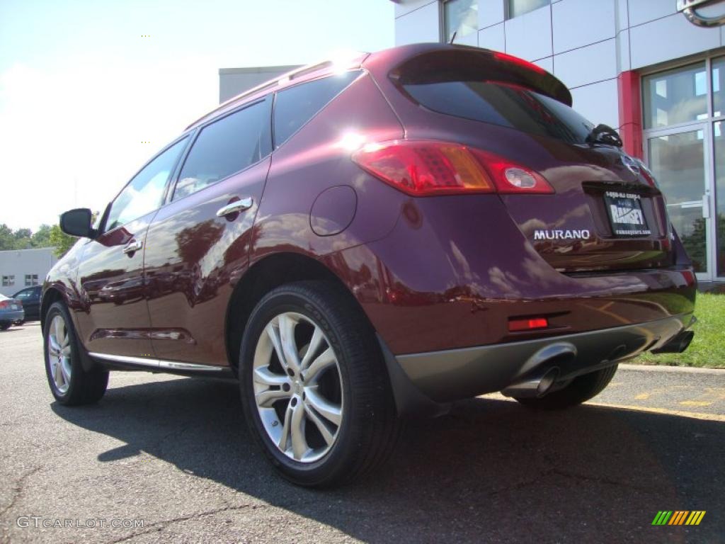 2009 Murano LE AWD - Merlot Metallic / Beige photo #12