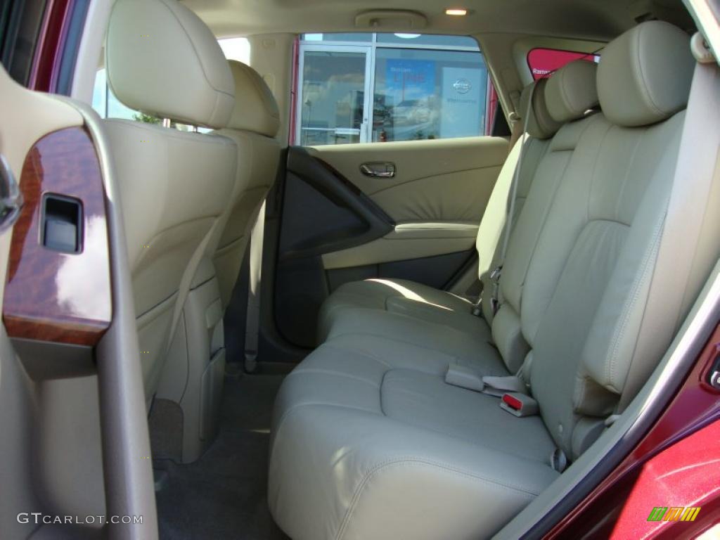 2009 Murano LE AWD - Merlot Metallic / Beige photo #45