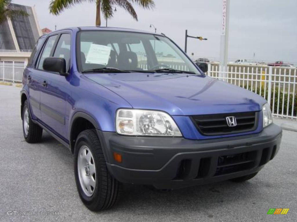 2000 CR-V LX 4WD - Electron Blue Pearl / Dark Gray photo #1