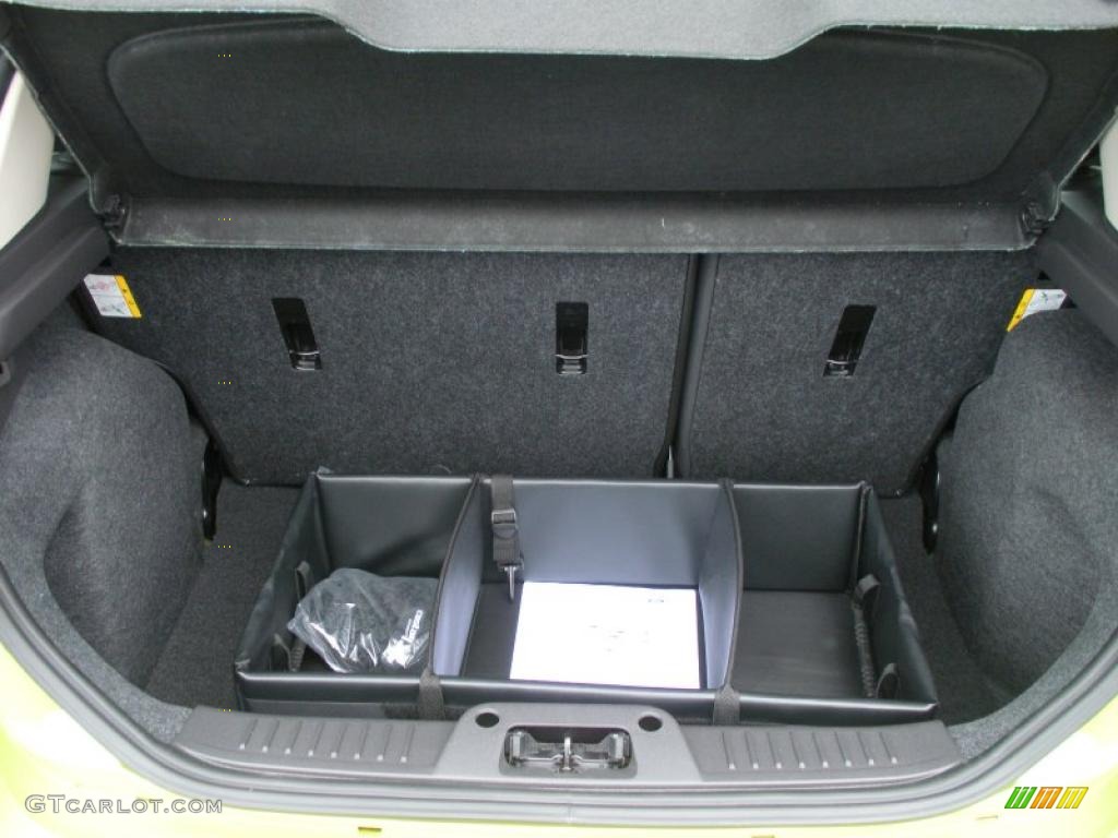 2011 Fiesta SES Hatchback - Lime Squeeze Metallic / Charcoal Black Leather photo #12