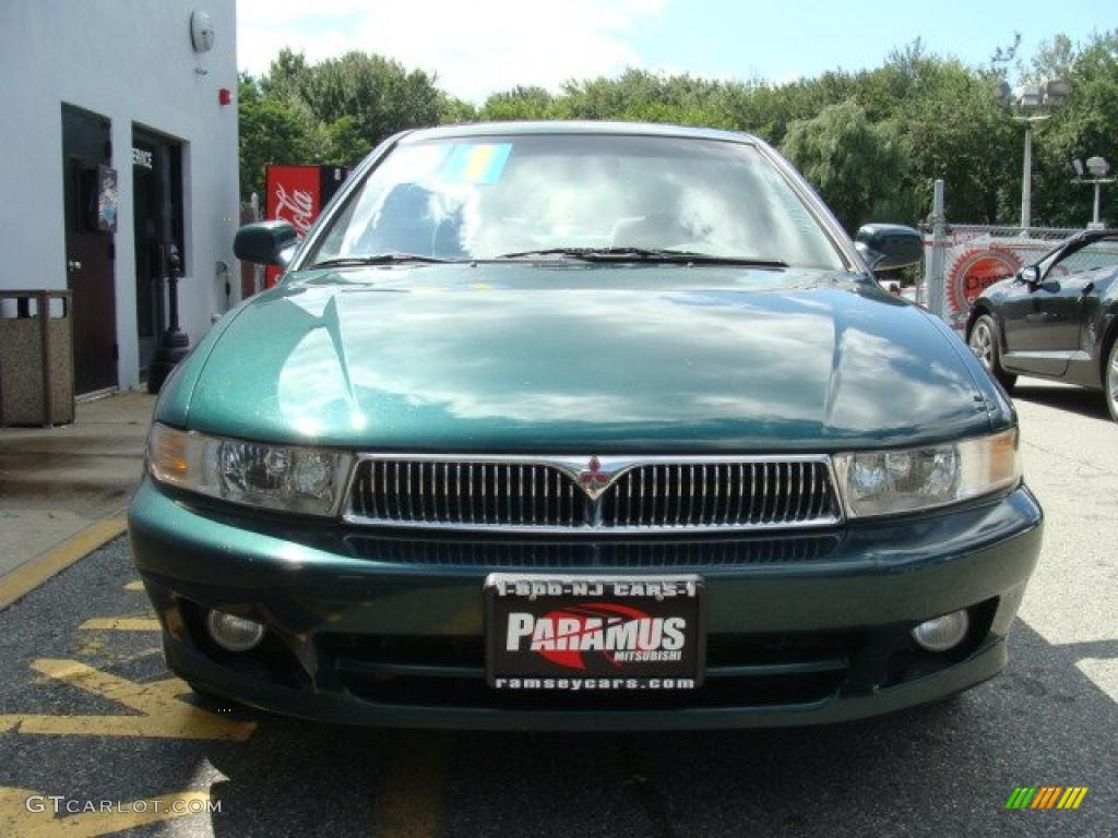 2001 Galant ES - Sherwood Green Pearl / Gray photo #2