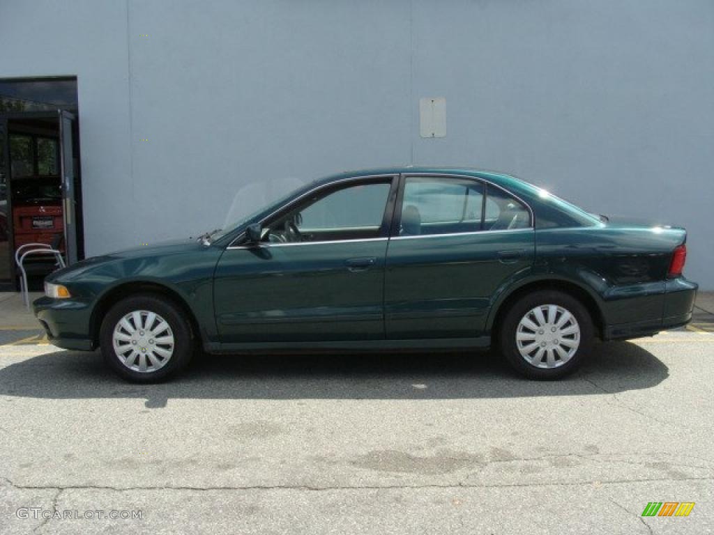 2001 Galant ES - Sherwood Green Pearl / Gray photo #3