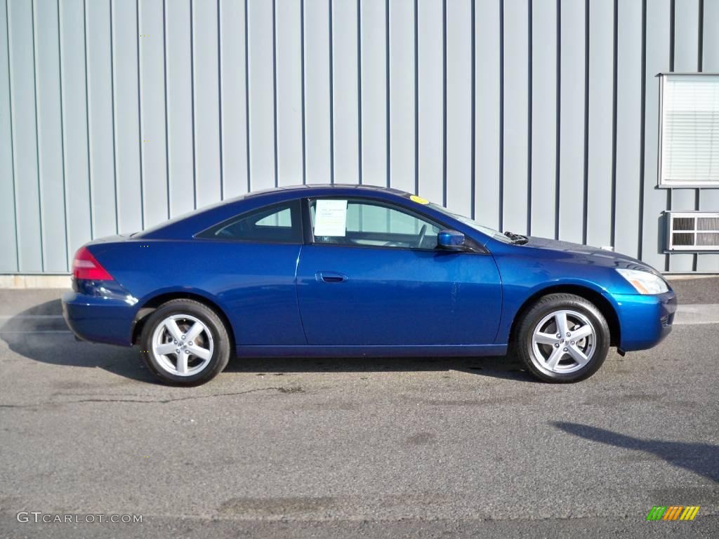 2003 Accord EX Coupe - Sapphire Blue Pearl / Black photo #2
