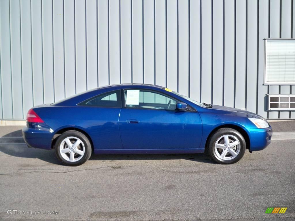 2003 Accord EX Coupe - Sapphire Blue Pearl / Black photo #3