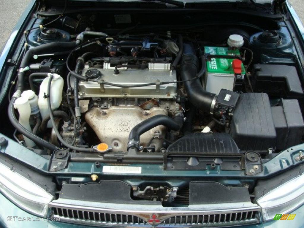 2001 Galant ES - Sherwood Green Pearl / Gray photo #15