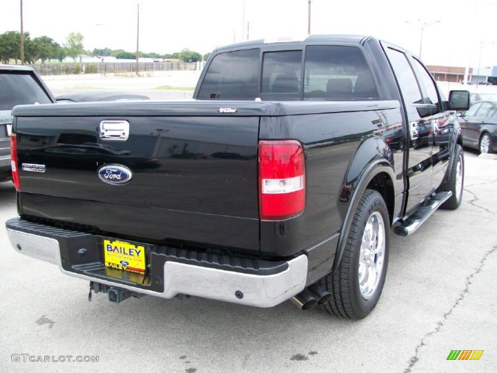 2006 F150 Lariat SuperCrew - Black / Tan photo #4