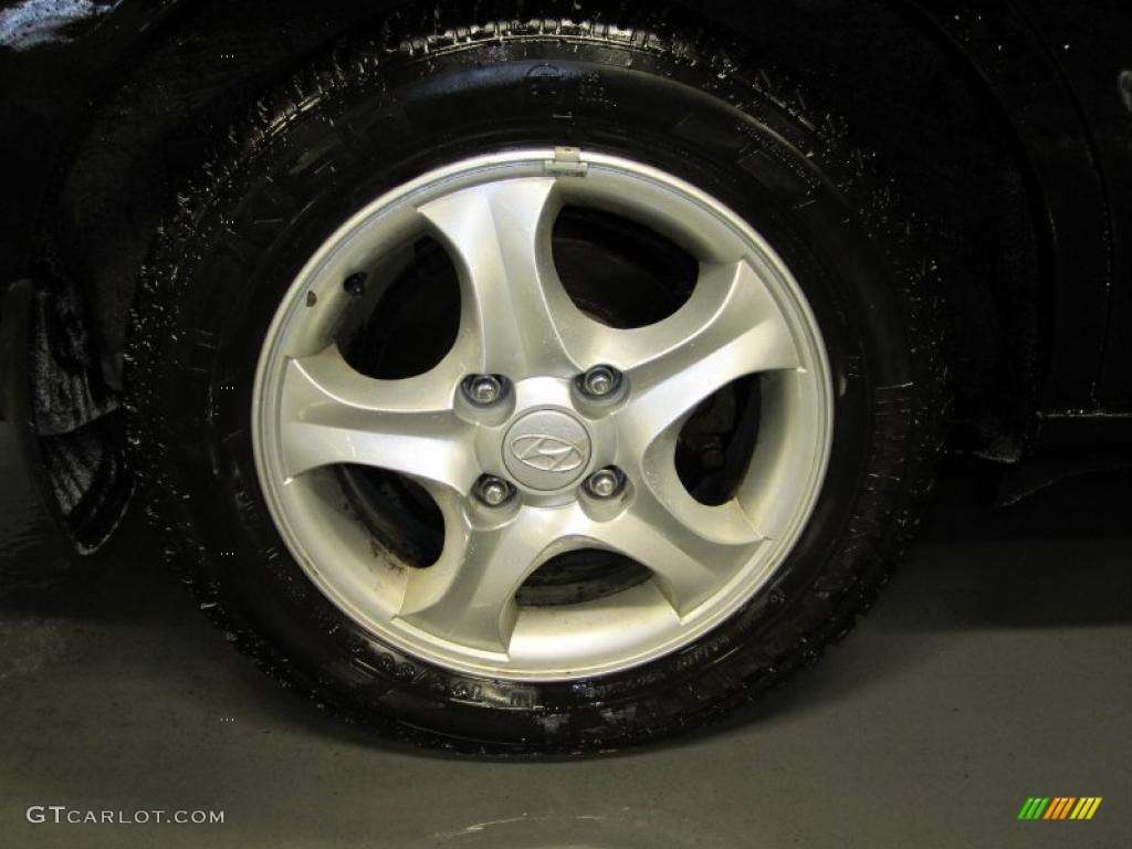 2006 Elantra GT Hatchback - Ebony Black / Gray photo #6