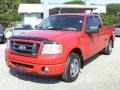 Bright Red 2007 Ford F150 STX SuperCab