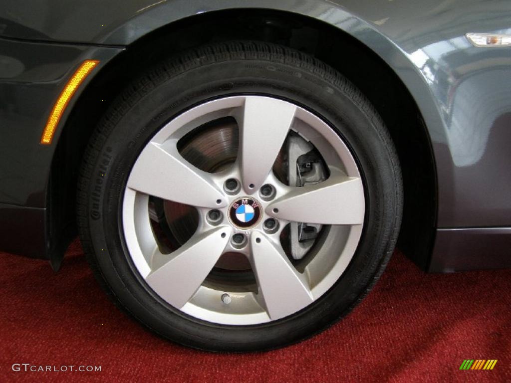 2008 5 Series 528xi Sedan - Platinum Grey Metallic / Black photo #3