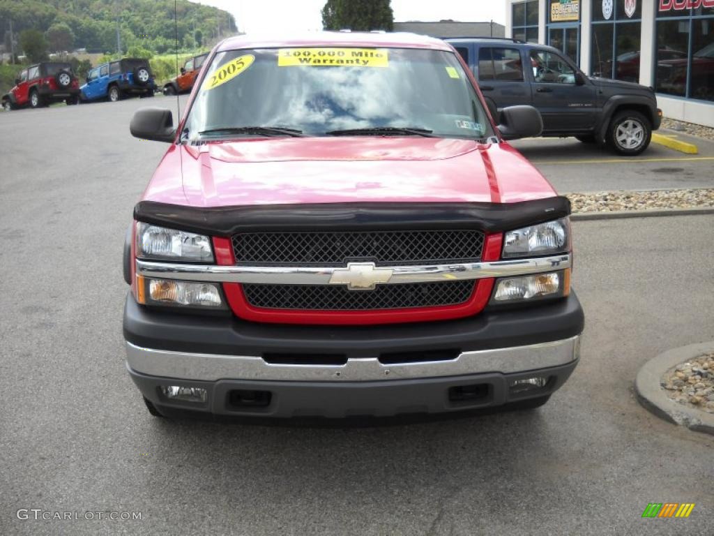 2005 Silverado 1500 Z71 Crew Cab 4x4 - Victory Red / Dark Charcoal photo #17