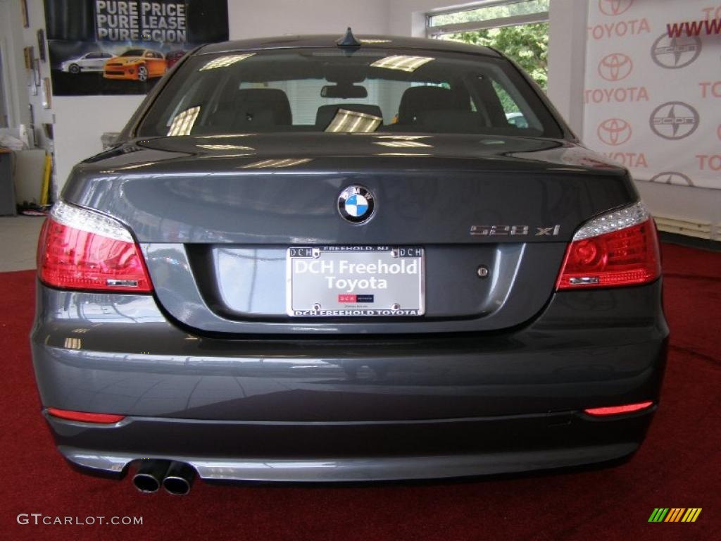 2008 5 Series 528xi Sedan - Platinum Grey Metallic / Black photo #7