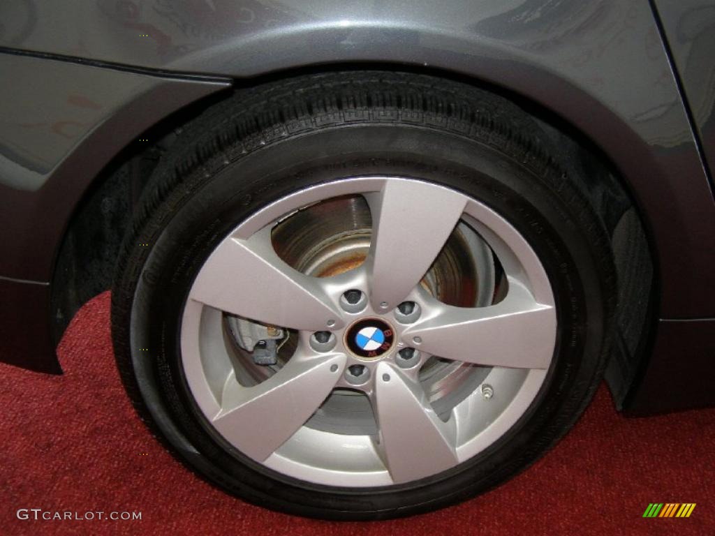 2008 5 Series 528xi Sedan - Platinum Grey Metallic / Black photo #12
