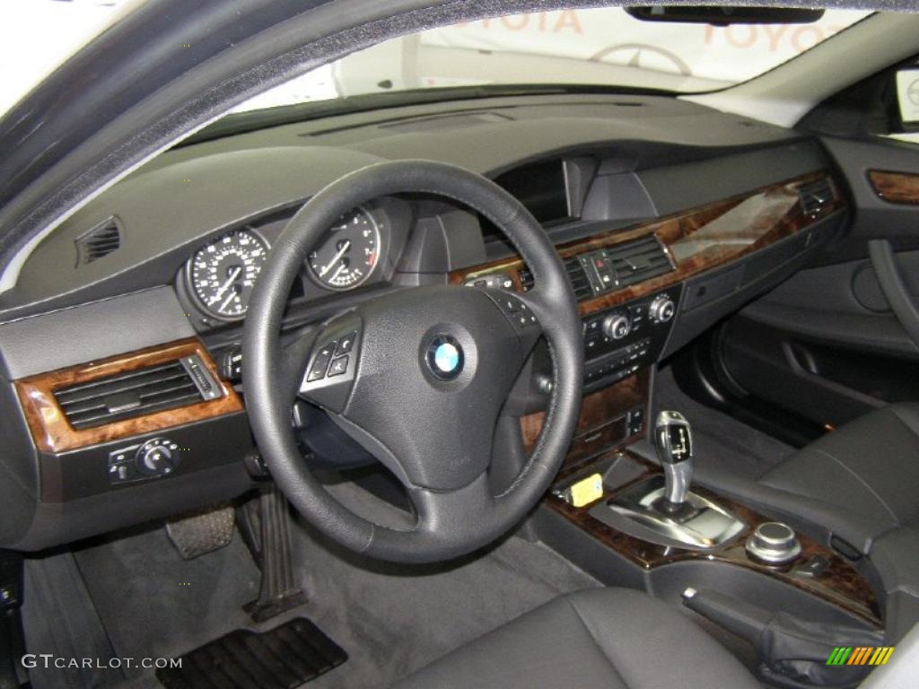 2008 5 Series 528xi Sedan - Platinum Grey Metallic / Black photo #15