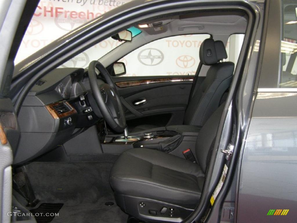 2008 5 Series 528xi Sedan - Platinum Grey Metallic / Black photo #16