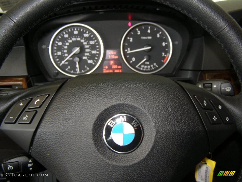 2008 5 Series 528xi Sedan - Platinum Grey Metallic / Black photo #23