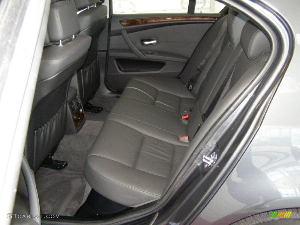 2008 5 Series 528xi Sedan - Platinum Grey Metallic / Black photo #27