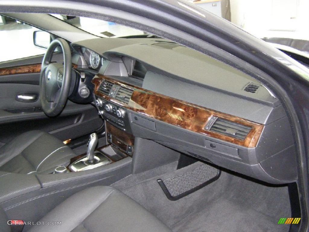 2008 5 Series 528xi Sedan - Platinum Grey Metallic / Black photo #34
