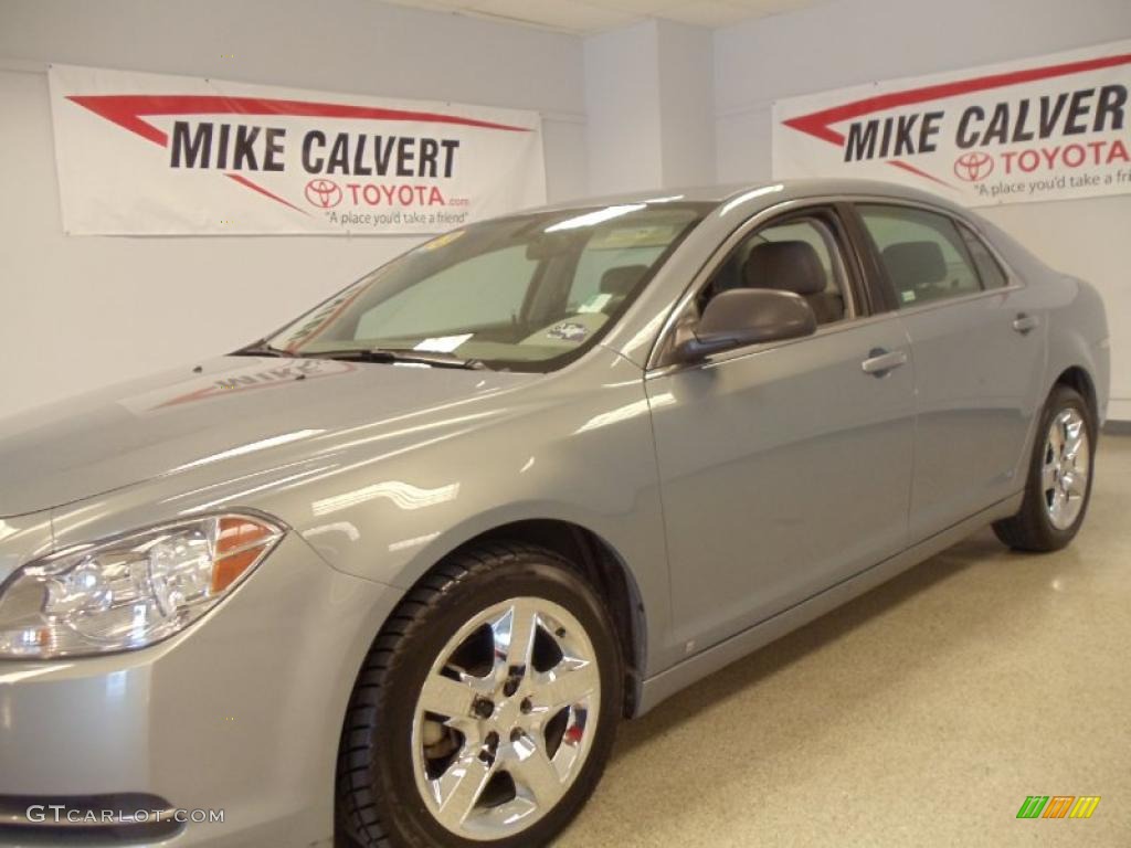 2009 Malibu LS Sedan - Golden Pewter Metallic / Titanium photo #9