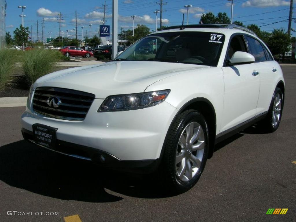 2007 FX 35 AWD - Ivory Pearl / Wheat photo #1