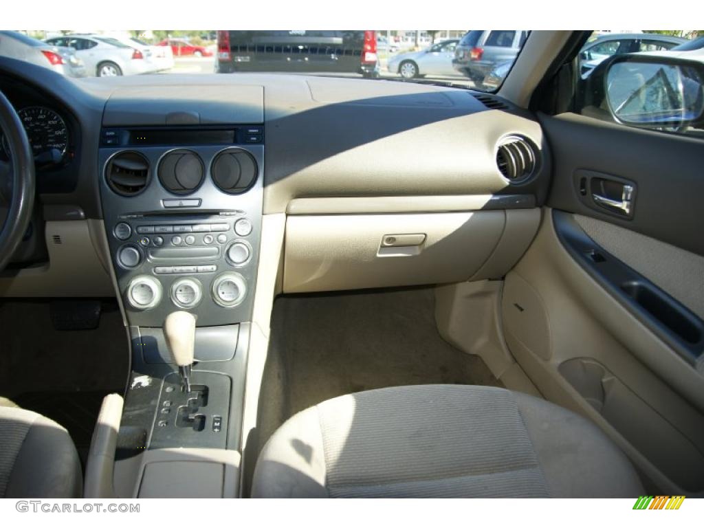 2004 MAZDA6 s Sedan - Lapis Blue Metallic / Beige photo #15