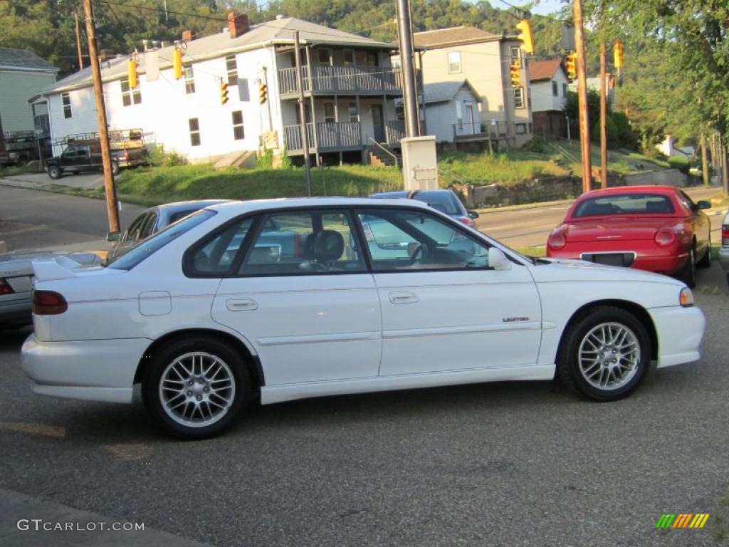1998 Legacy GT Limited Sedan - Glacier White / Black photo #3