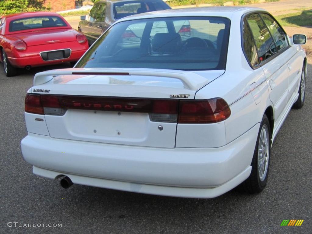 1998 Legacy GT Limited Sedan - Glacier White / Black photo #4