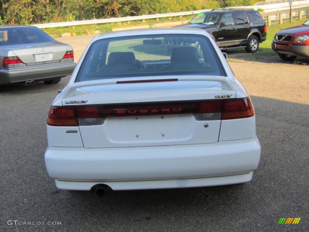 1998 Legacy GT Limited Sedan - Glacier White / Black photo #5