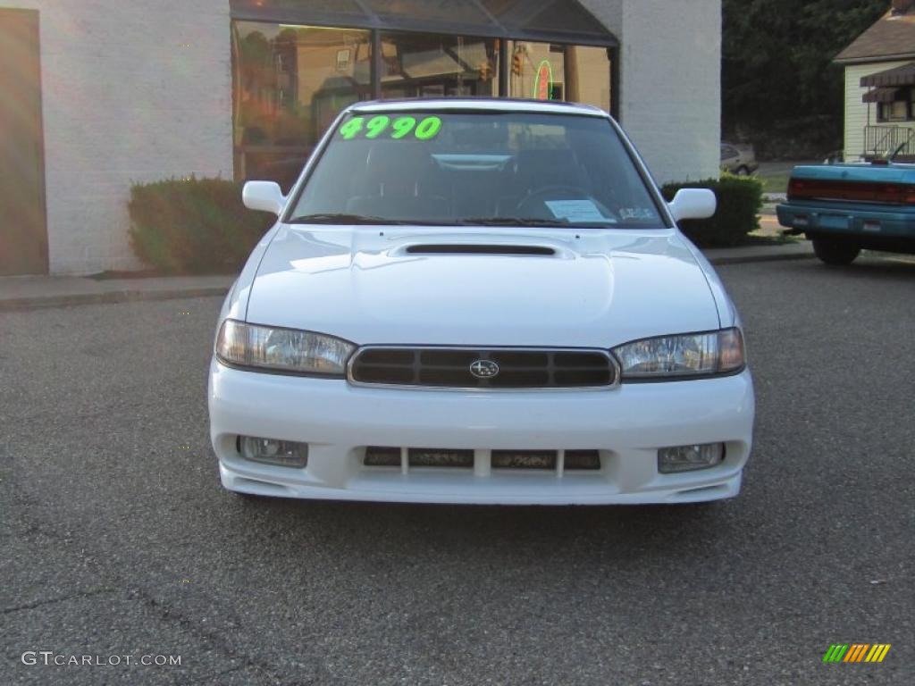 1998 Legacy GT Limited Sedan - Glacier White / Black photo #11