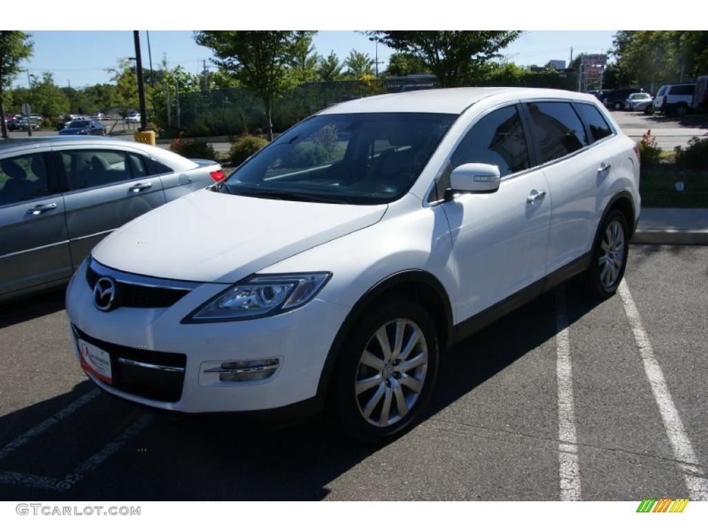 2007 CX-9 Grand Touring AWD - Crystal White Pearl Mica / Sand photo #1