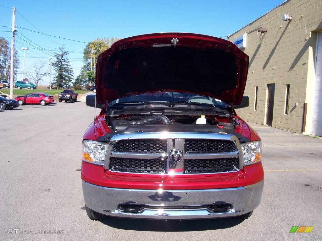 2009 Ram 1500 SLT Quad Cab 4x4 - Inferno Red Crystal Pearl / Dark Slate Gray photo #9