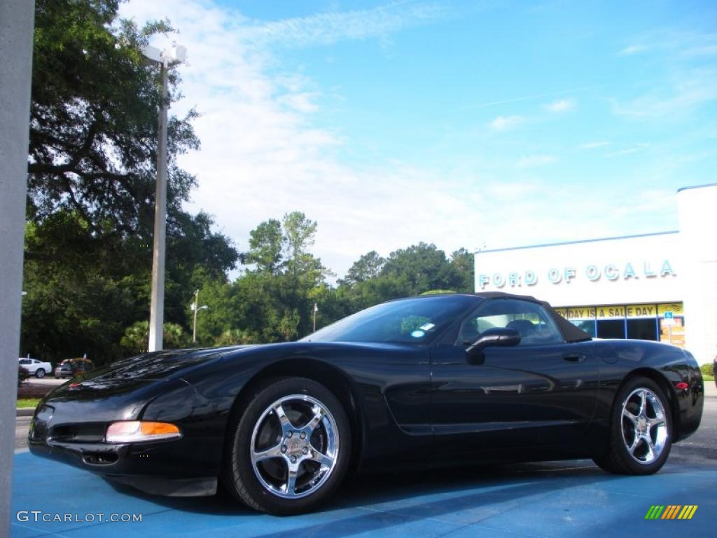 2000 Corvette Convertible - Black / Black photo #1