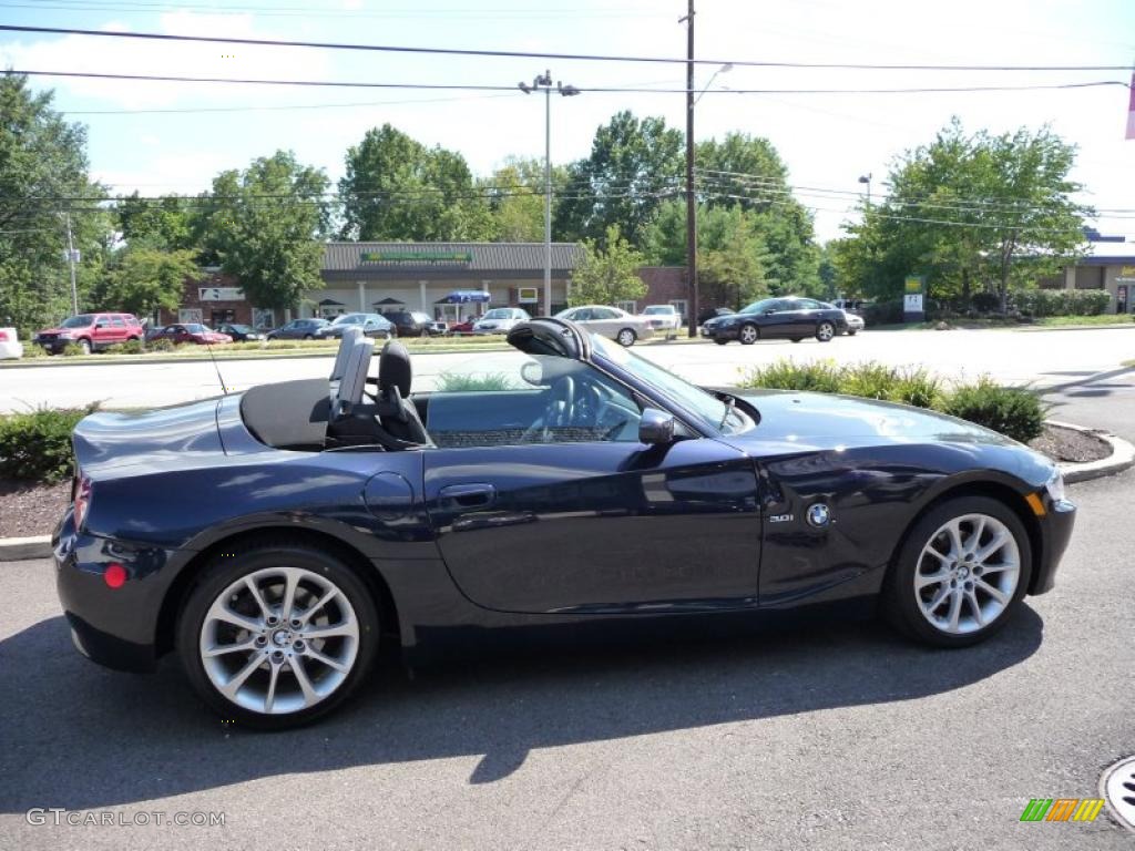 2007 Z4 3.0i Roadster - Monaco Blue Metallic / Black photo #7