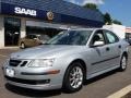 Silver Metallic 2004 Saab 9-3 Arc Sedan