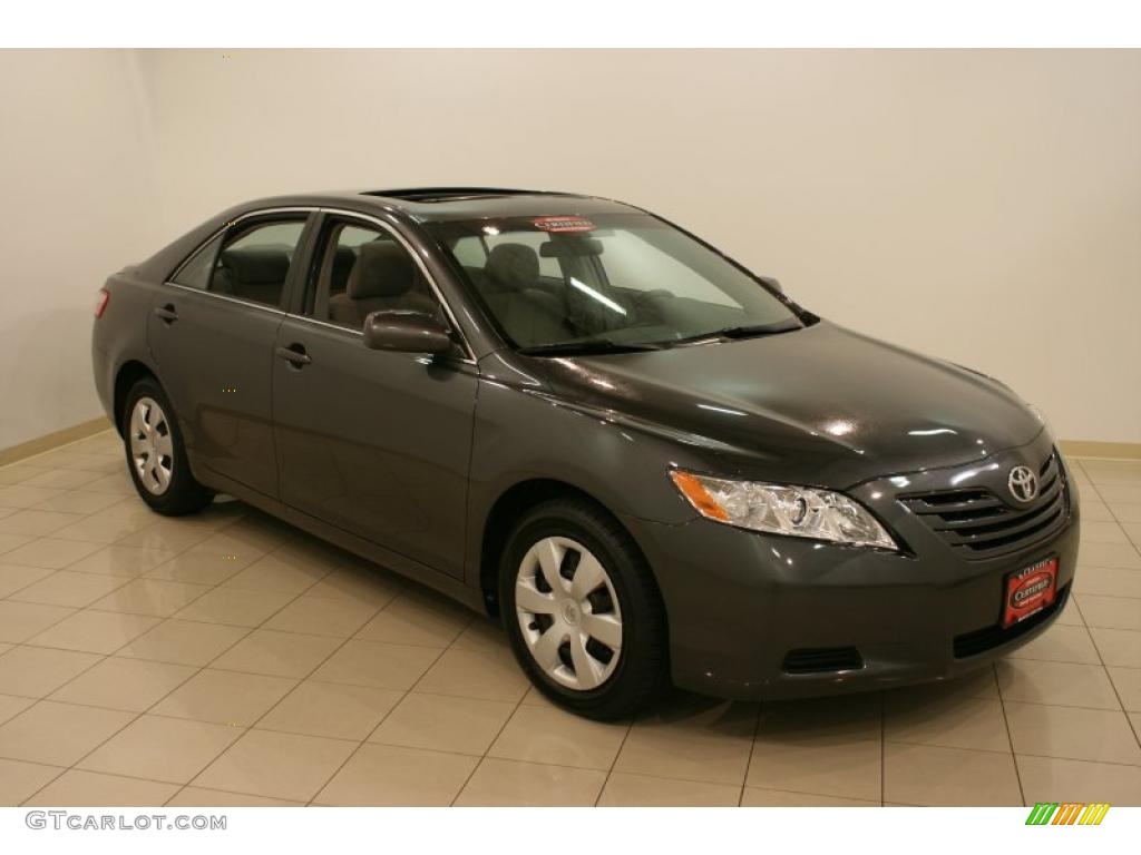 2008 Camry LE V6 - Magnetic Gray Metallic / Bisque photo #1