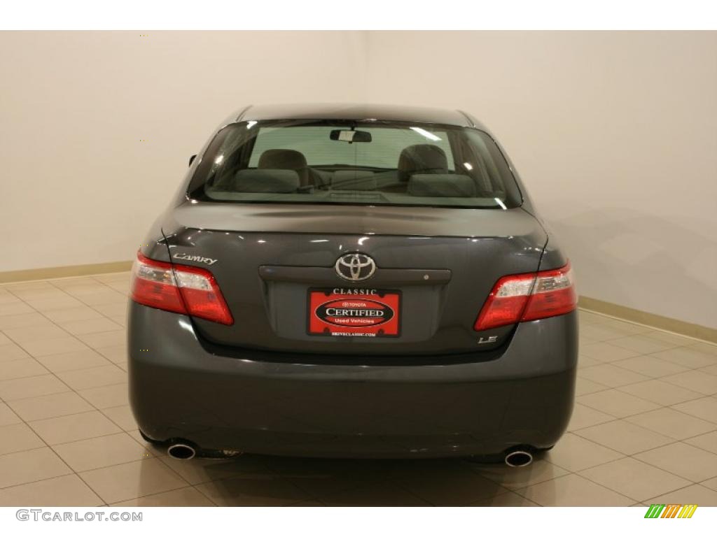 2008 Camry LE V6 - Magnetic Gray Metallic / Bisque photo #6