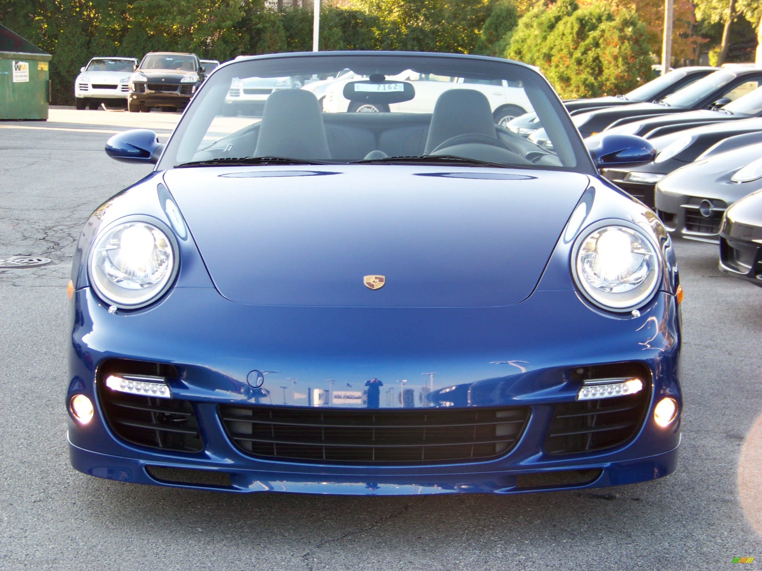 2009 911 Turbo Cabriolet - Aqua Blue Metallic / Black photo #9