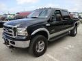 2005 Black Ford F250 Super Duty Lariat Crew Cab 4x4  photo #2