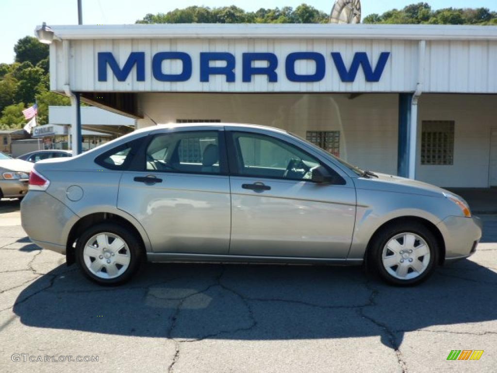 2008 Focus S Sedan - Vapor Silver Metallic / Medium Stone photo #1