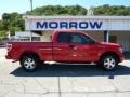 Bright Red 2009 Ford F150 STX SuperCab 4x4