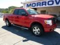 2009 Bright Red Ford F150 STX SuperCab 4x4  photo #2